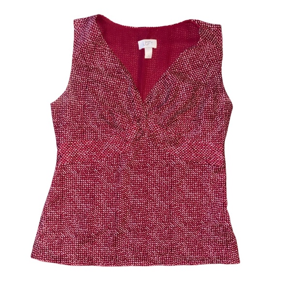 LOFT Tops - Ann Taylor Loft Twist Knot V-Neck Blouse